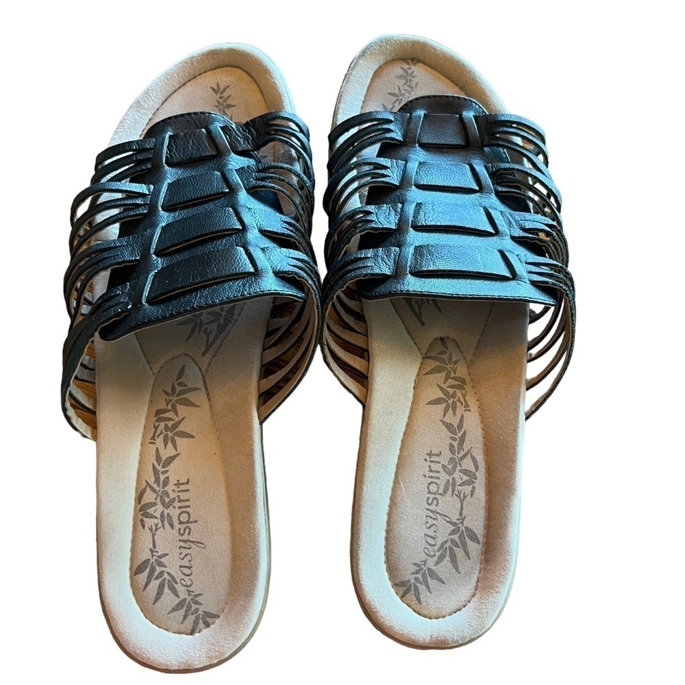 Easy Spirit Sedaisy Black Sandals. Size 10